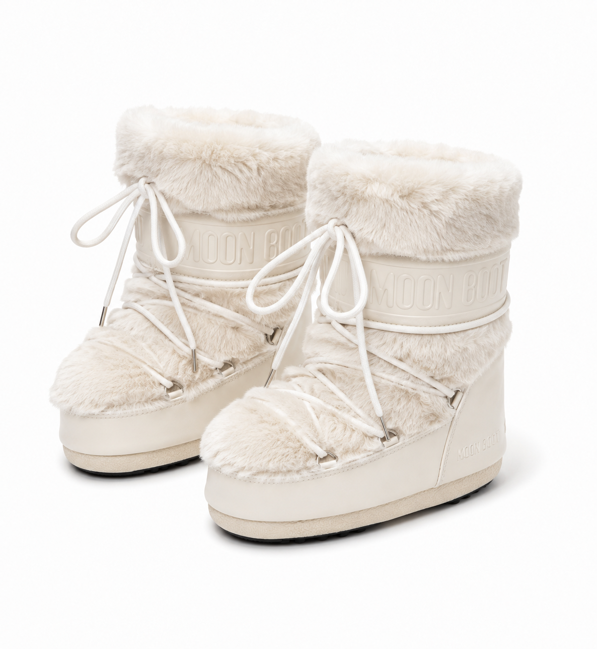 Faux Fur Moon Platform Boots (Short)