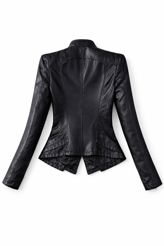 Cropped Leather Jacket