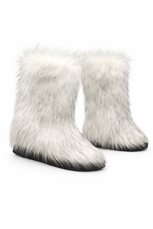 Faux Fur Statement Boots