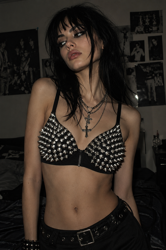 Studded Spike Bra