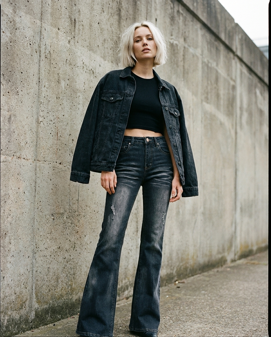 Dark Wash Flared Jeans