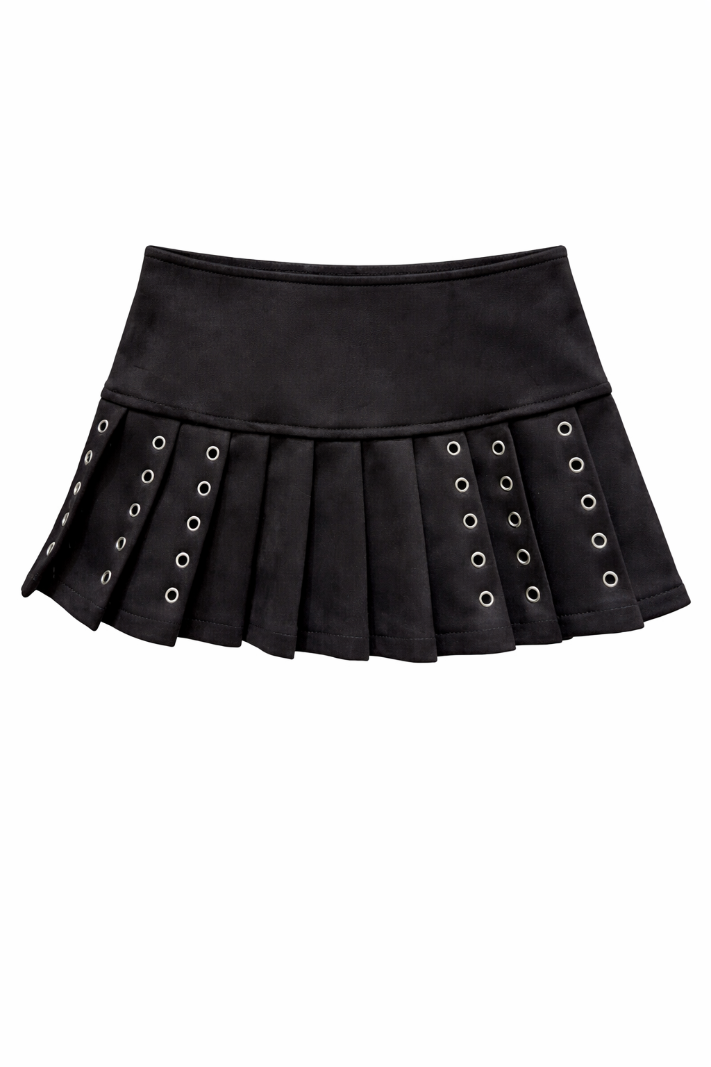 Rivet Pleated Mini Skirt                   + ✦ Special Gift