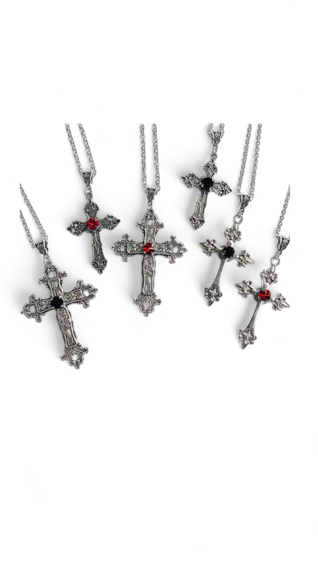 Obsidian Cross Necklace