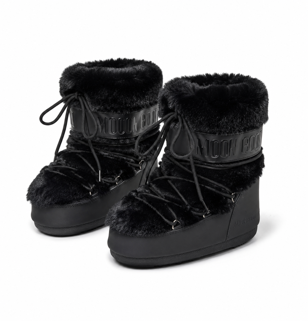 Faux Fur Moon Platform Boots (Short)