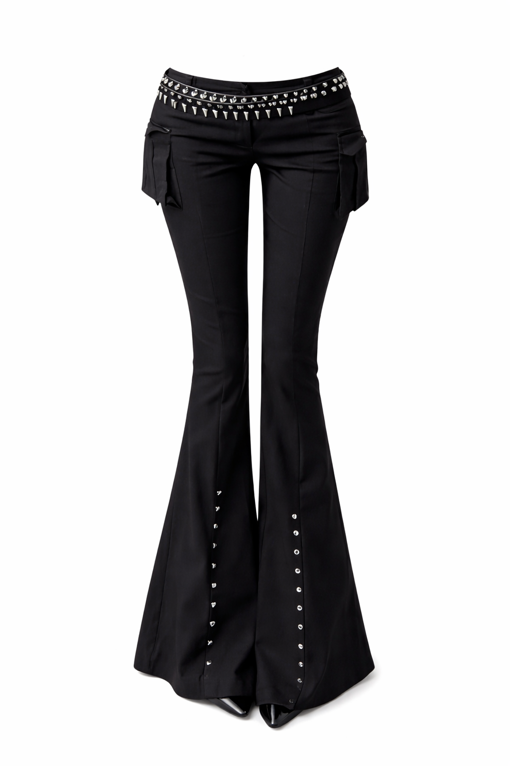 Low-Rise Flared Pants