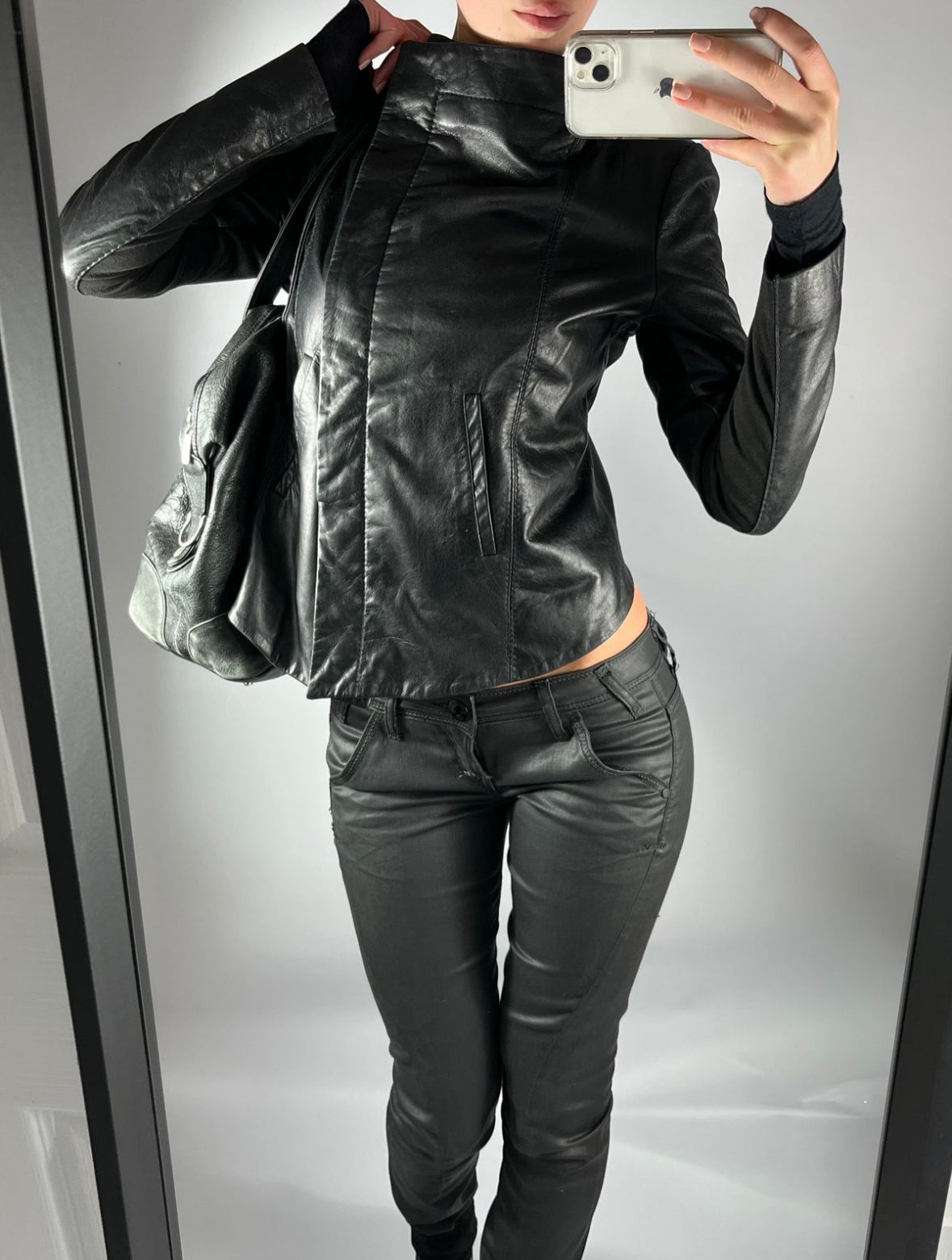 Misora Faux Leather Jacket