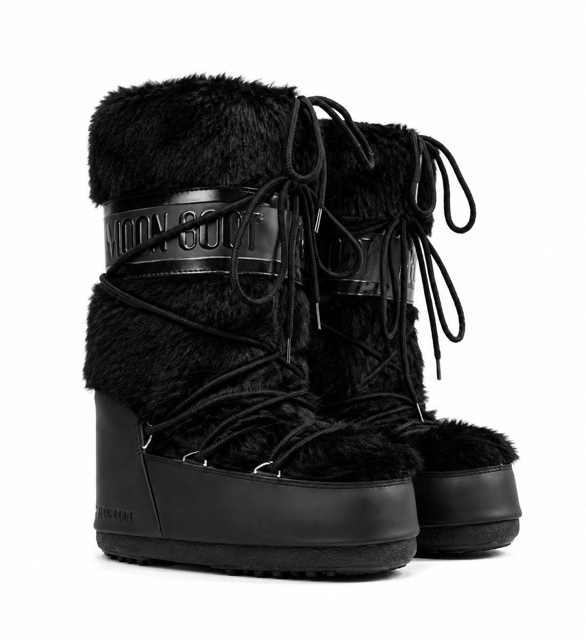 Faux Fur Moon Platform Boots