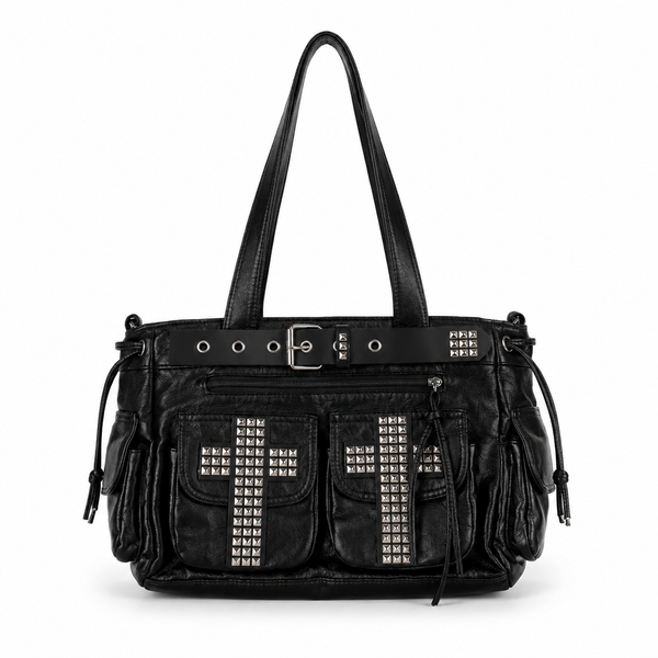 Studded Utility Cross Tote Bag