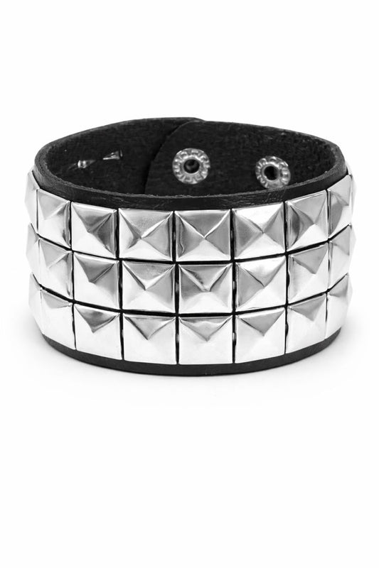 Studded Leather Cuff Bracelet
