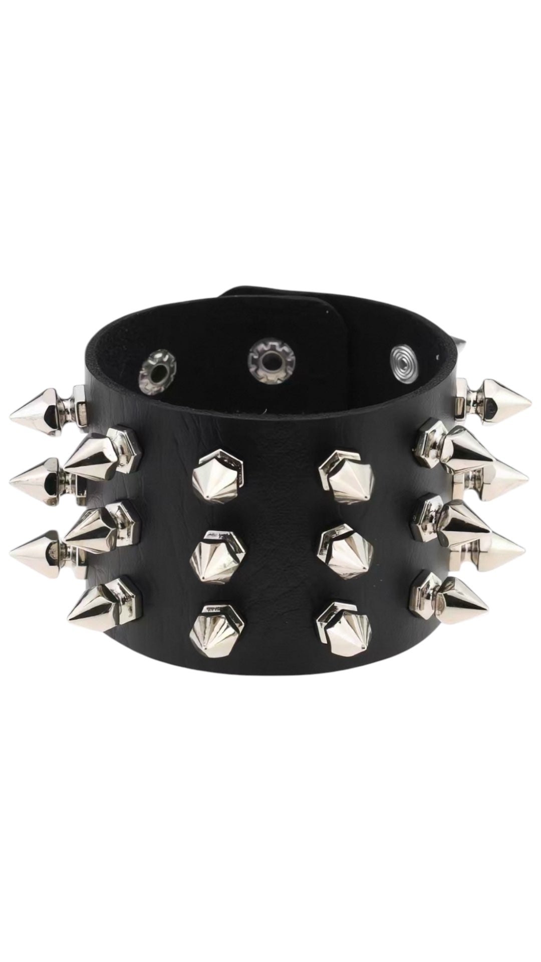 Spiked Wide Cuff Bracelet