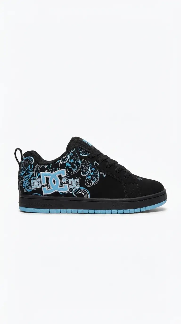 Graphic Platform Skate Sneakers