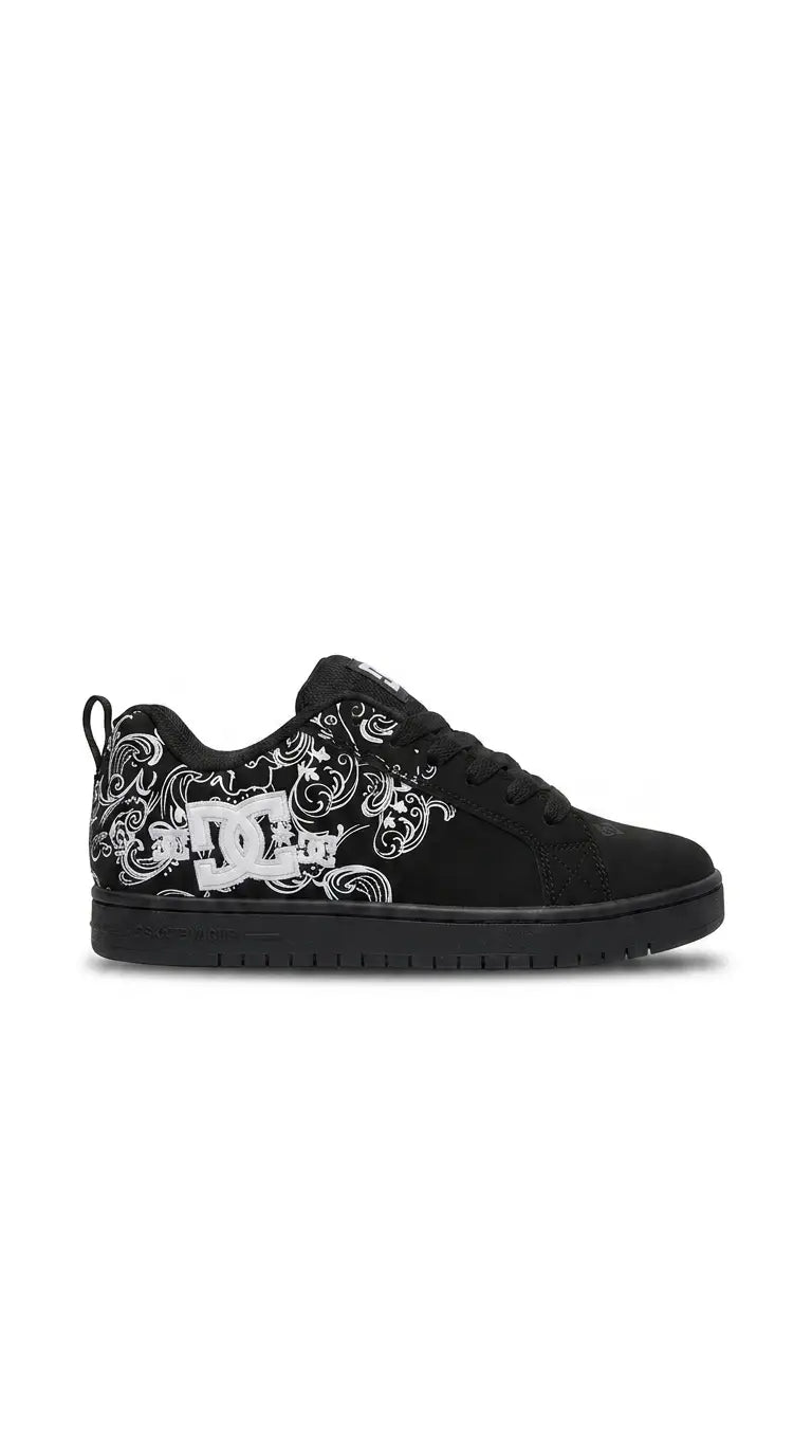 Graphic Platform Skate Sneakers
