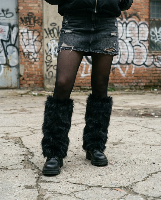 Faux Fur Leg Warmers