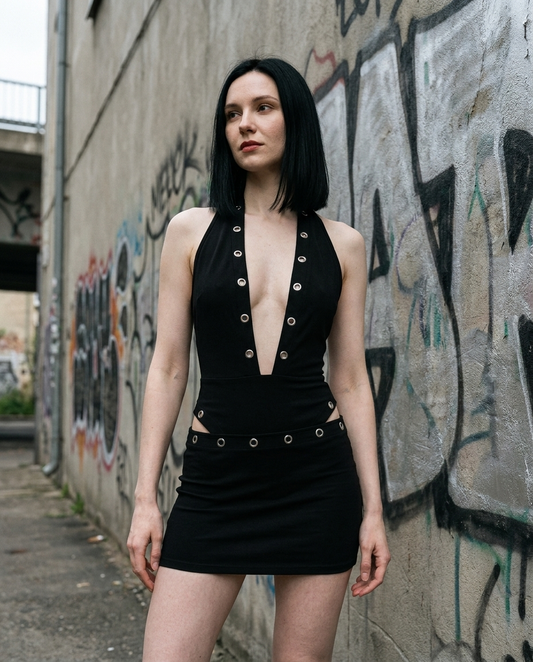 Angel Wing Eyelet Two-Piece Set