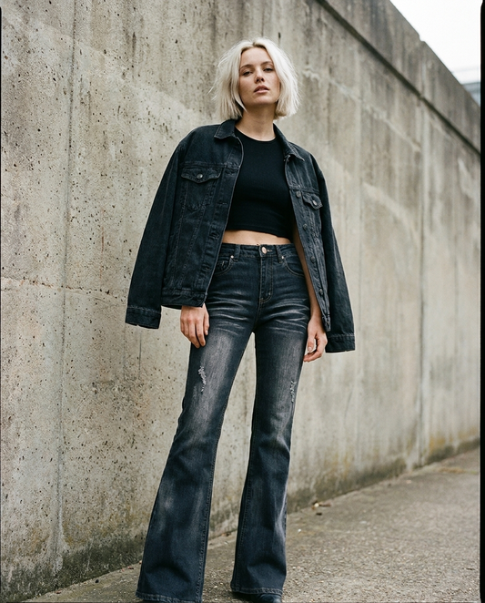 Dark Wash Flared Jeans
